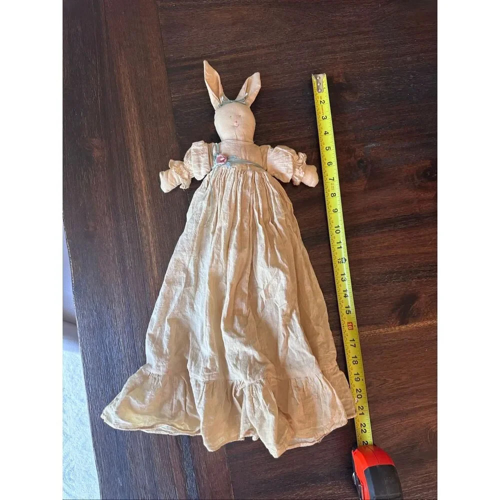 Vintage handmade cloth bunny doll
